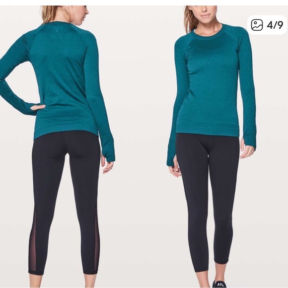 Lululemon Rest Less Pullover Rib/Textured Pattern Blue - Picture 9 of 10